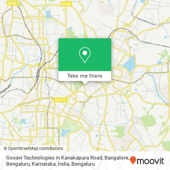 Gosavi Technologies in Kanakapura Road, Bangalore, Bengaluru, Karnataka, India map