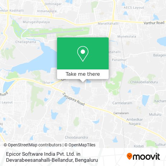 Epicor Software India Pvt. Ltd. in Devarabeesanahalli-Bellandur map