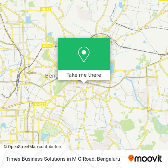Times Business Solutions in M G Road map