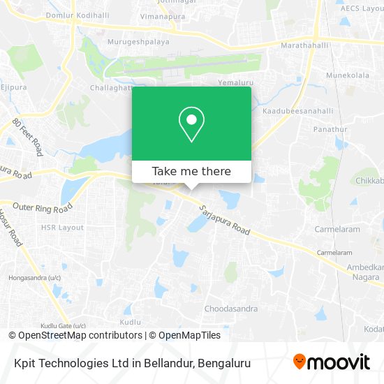 Kpit Technologies Ltd in Bellandur map