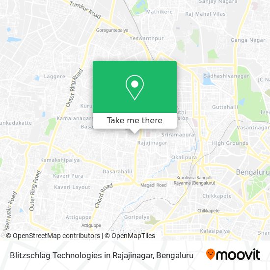 Blitzschlag Technologies in Rajajinagar map