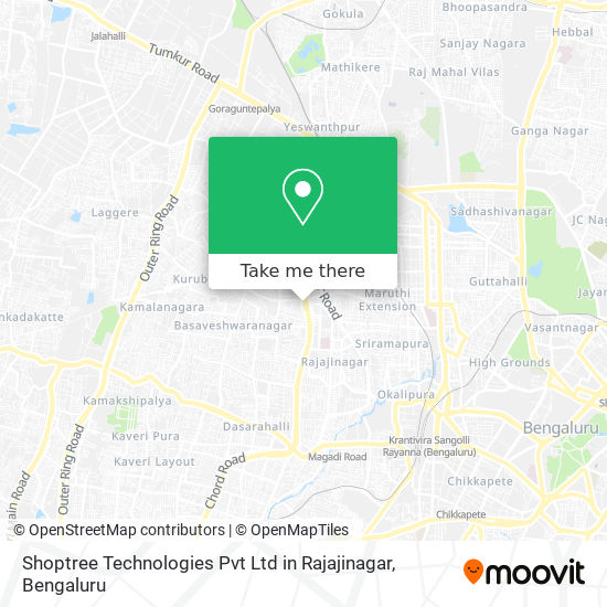 Shoptree Technologies Pvt Ltd in Rajajinagar map