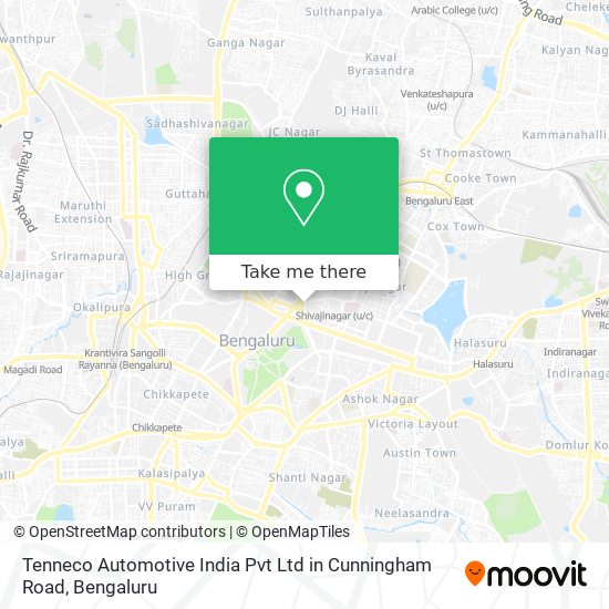 Tenneco Automotive India Pvt Ltd in Cunningham Road map