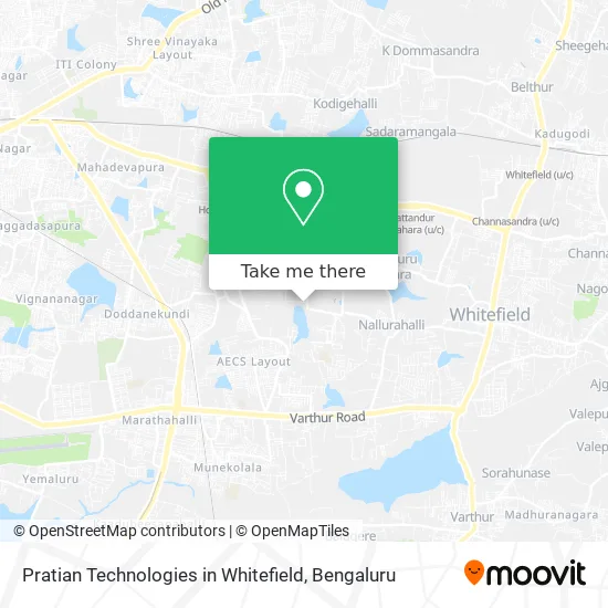 Pratian Technologies in Whitefield map