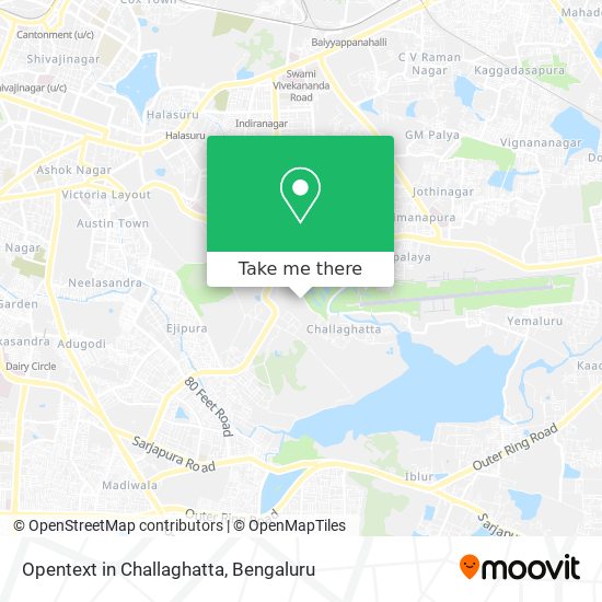 Opentext in Challaghatta map