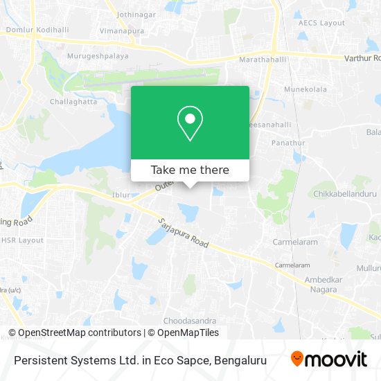 Persistent Systems Ltd. in Eco Sapce map