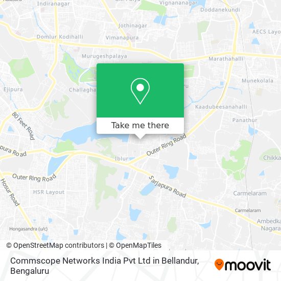 Commscope Networks India Pvt Ltd in Bellandur map