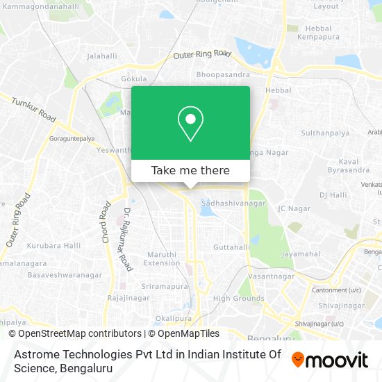 Astrome Technologies Pvt Ltd in Indian Institute Of Science map