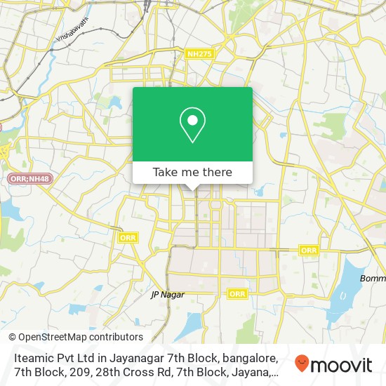 Iteamic Pvt Ltd in Jayanagar 7th Block, bangalore, 7th Block, 209, 28th Cross Rd, 7th Block, Jayana map