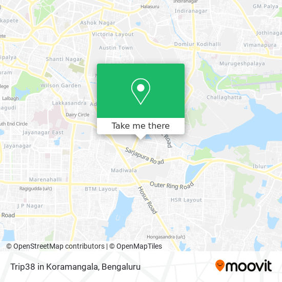 Trip38 in Koramangala map