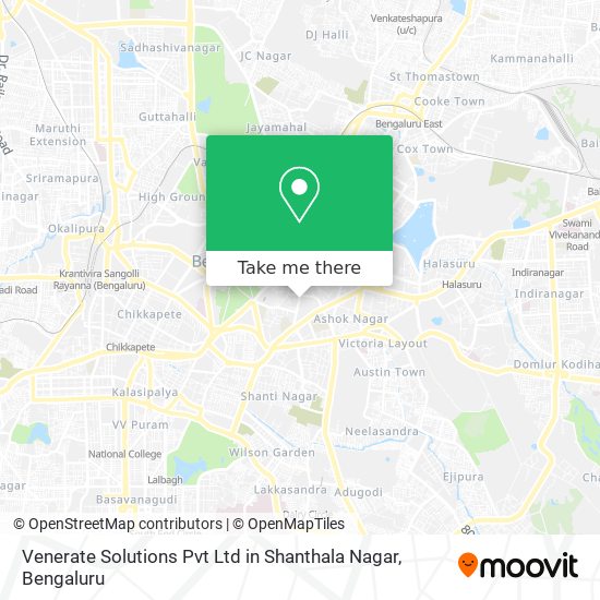 Venerate Solutions Pvt Ltd in Shanthala Nagar map