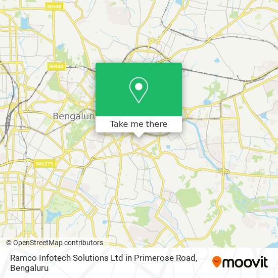 Ramco Infotech Solutions Ltd in Primerose Road map