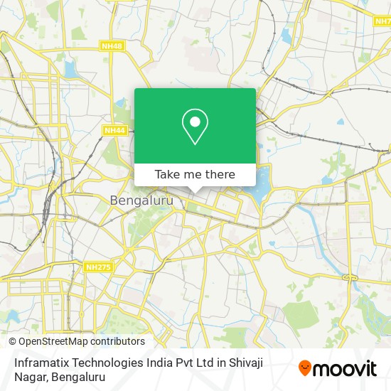 Inframatix Technologies India Pvt Ltd in Shivaji Nagar map