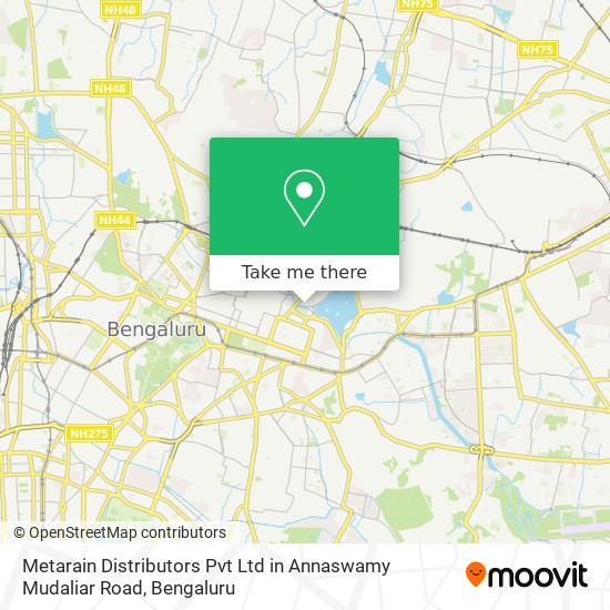 Metarain Distributors Pvt Ltd in Annaswamy Mudaliar Road map