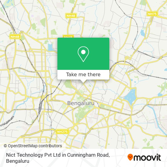 Nict Technology Pvt Ltd in Cunningham Road map