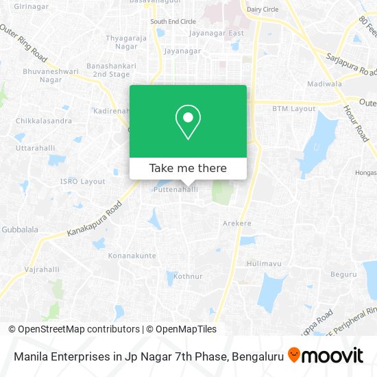 Manila Enterprises in Jp Nagar 7th Phase map