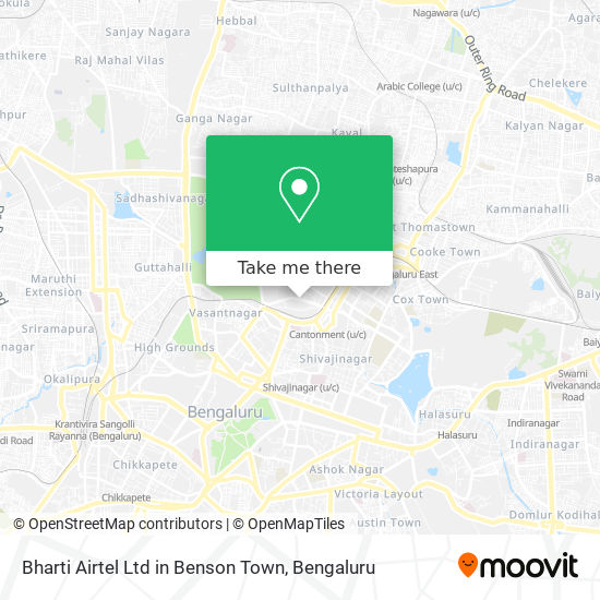 Bharti Airtel Ltd in Benson Town map