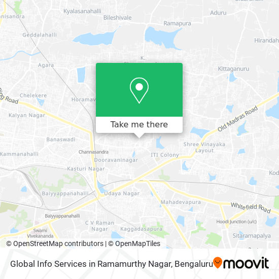 Global Info Services in Ramamurthy Nagar map