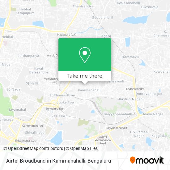 Airtel Broadband in Kammanahalli map