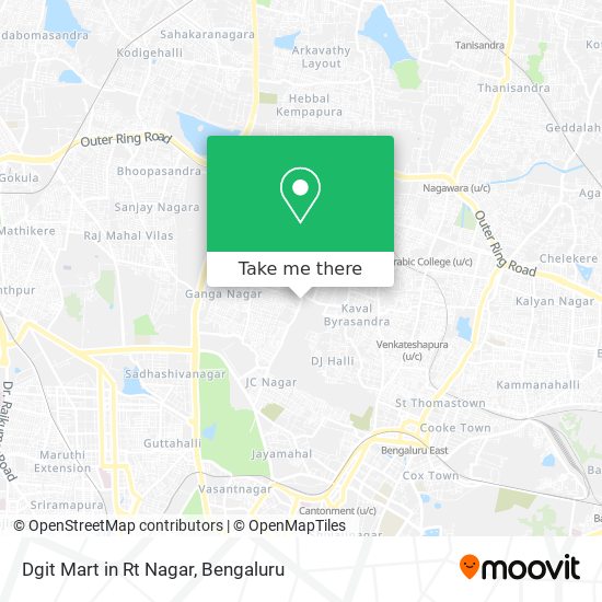 Dgit Mart in Rt Nagar map
