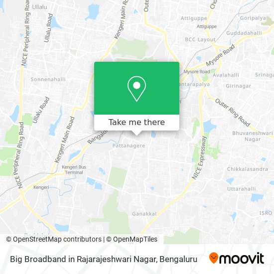 Big Broadband in Rajarajeshwari Nagar map