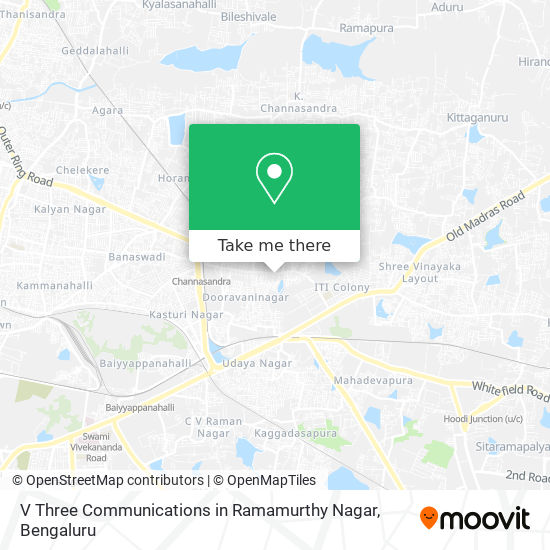 V Three Communications in Ramamurthy Nagar map