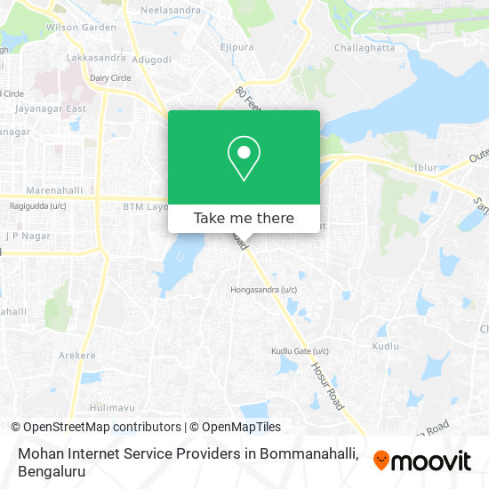 Mohan Internet Service Providers in Bommanahalli map