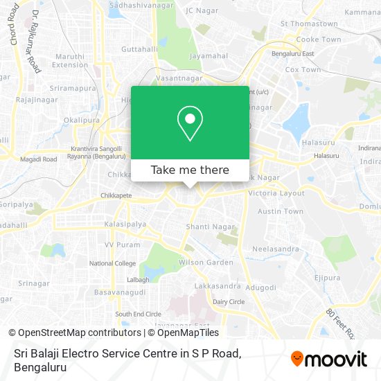 Sri Balaji Electro Service Centre in S P Road map