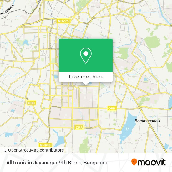 AllTronix in Jayanagar 9th Block map