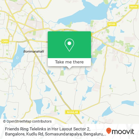 Friends Ring Telelinks in Hsr Layout Sector 2, Bangalore, Kudlu Rd, Somasundarapalya, Bengaluru, Ka map