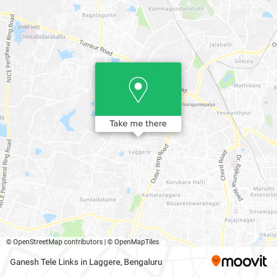 Ganesh Tele Links in Laggere map