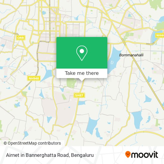 Airnet in Bannerghatta Road map