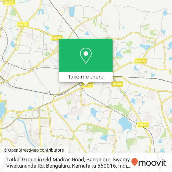 Tatkal Group in Old Madras Road, Bangalore, Swamy Vivekananda Rd, Bengaluru, Karnataka 560016, Indi map