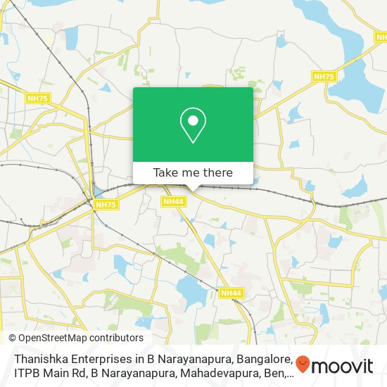 Thanishka Enterprises in B Narayanapura, Bangalore, ITPB Main Rd, B Narayanapura, Mahadevapura, Ben map