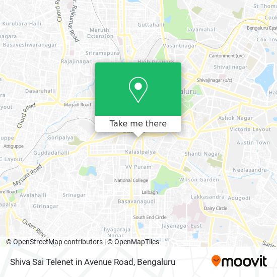 Shiva Sai Telenet in Avenue Road map