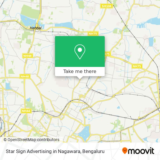 Star Sign Advertising in Nagawara map
