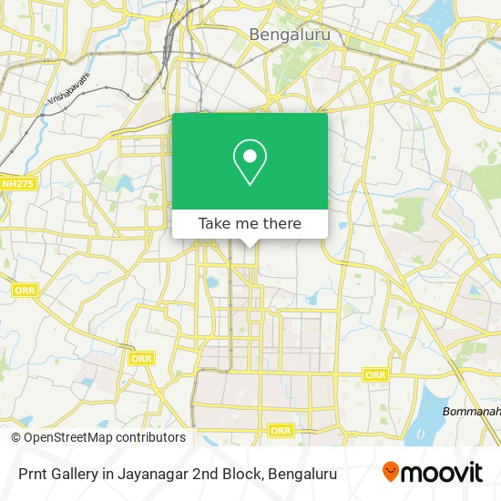 Prnt Gallery in Jayanagar 2nd Block map
