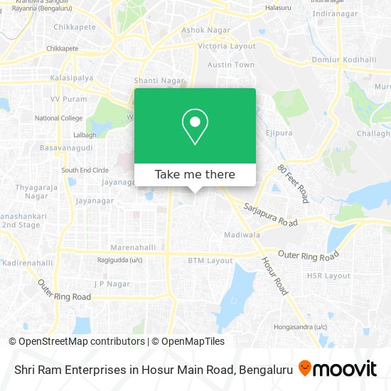 Shri Ram Enterprises in Hosur Main Road map