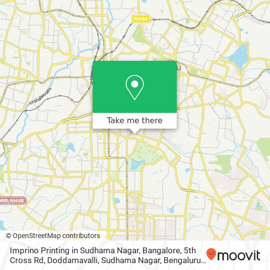 Imprino Printing in Sudhama Nagar, Bangalore, 5th Cross Rd, Doddamavalli, Sudhama Nagar, Bengaluru, map