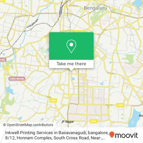 Inkwell Printing Services in Basavanagudi, bangalore, 8 / 12, Honnam Complex, South Cross Road, Near- map