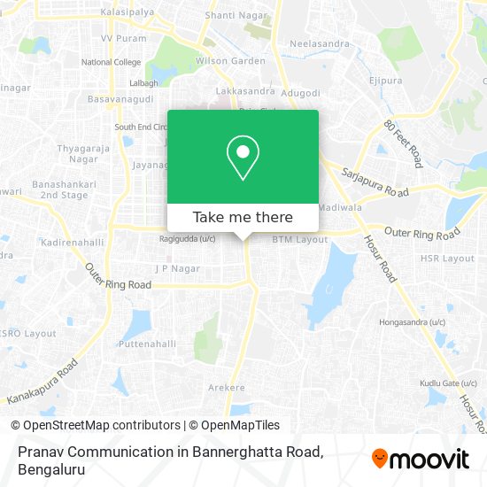 Pranav Communication in Bannerghatta Road map