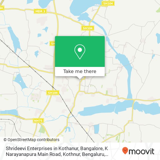 Shrideevi Enterprises in Kothanur, Bangalore, K Narayanapura Main Road, Kothnur, Bengaluru, Karnata map