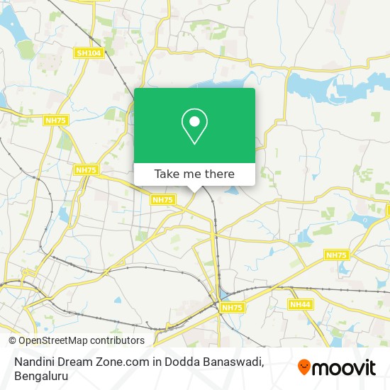 Nandini Dream Zone.com in Dodda Banaswadi map
