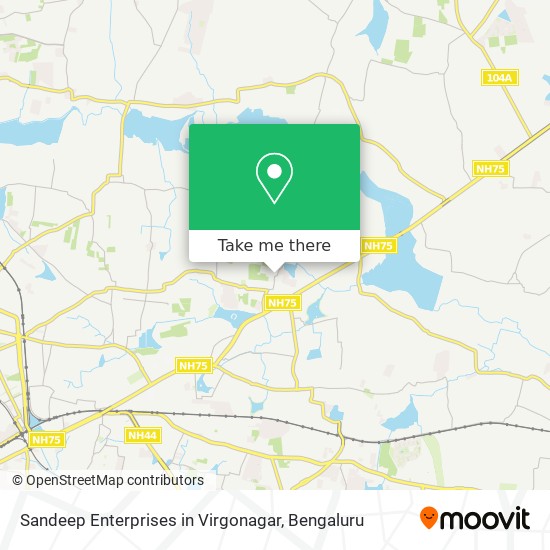 Sandeep Enterprises in Virgonagar map