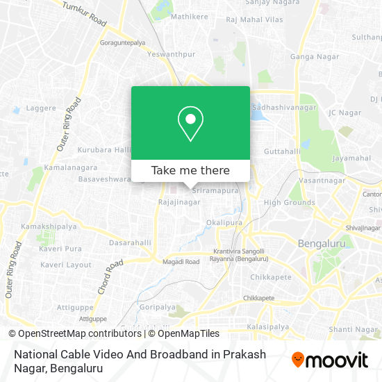 National Cable Video And Broadband in Prakash Nagar map