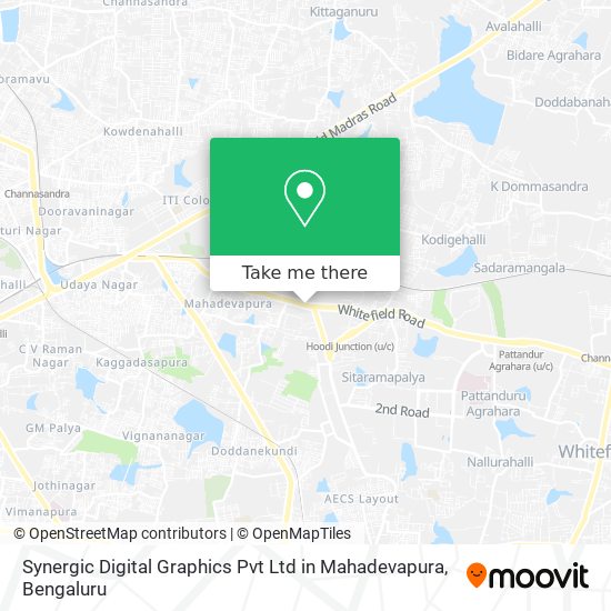 Synergic Digital Graphics Pvt Ltd in Mahadevapura map