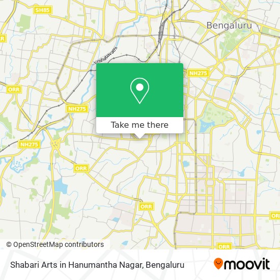 Shabari Arts in Hanumantha Nagar map
