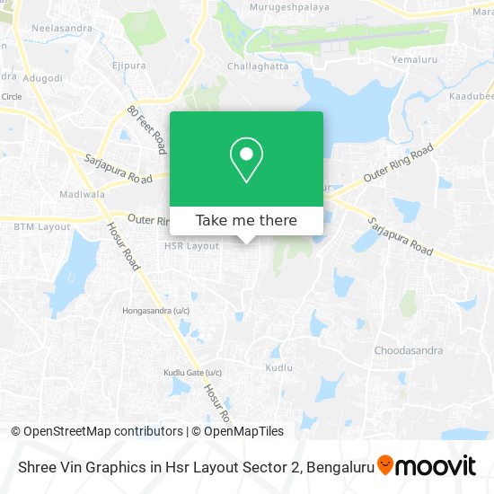 Shree Vin Graphics in Hsr Layout Sector 2 map