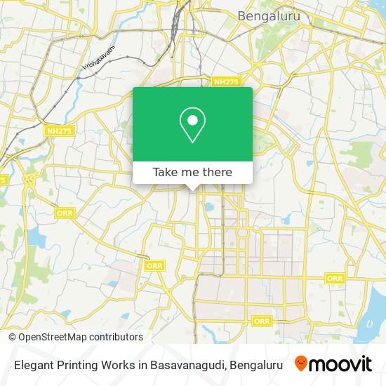 Elegant Printing Works in Basavanagudi map