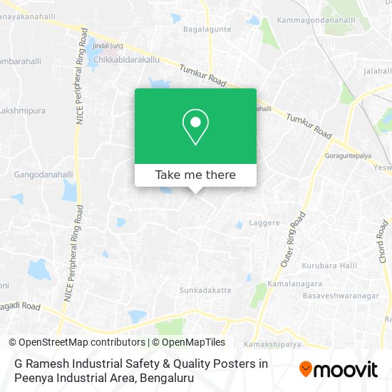 G Ramesh Industrial Safety & Quality Posters in Peenya Industrial Area map